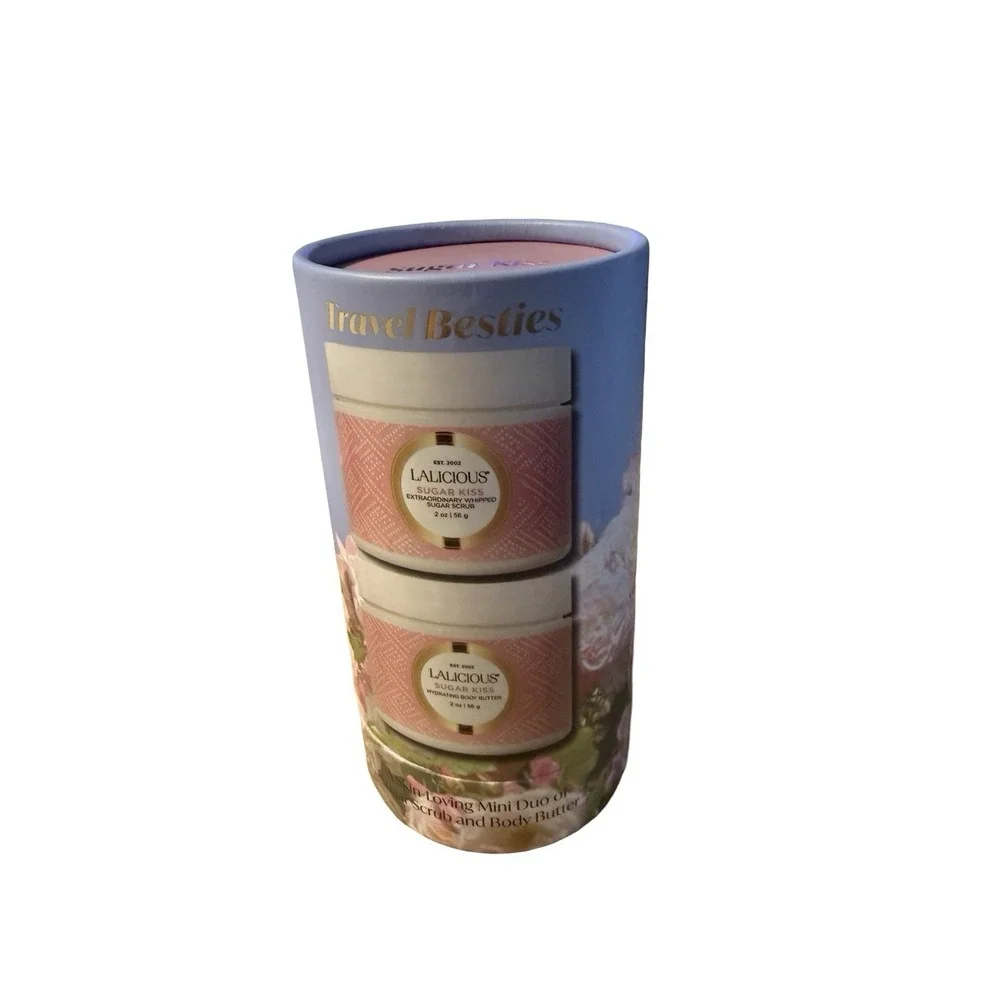 Lalicious Travel Besties Mini Duo Sugar Kiss Body Butter & Sugar Scrub Set